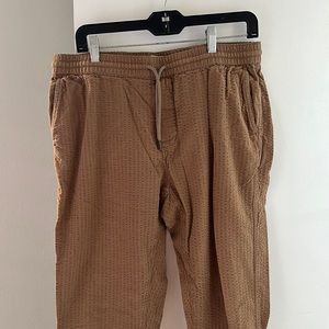 Men’s Large Taylor Stitch Brown Waffle Jogger Pants